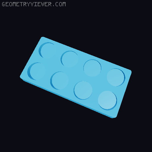 Gridfinity NUUN Tube Storage 3D model thumbnail