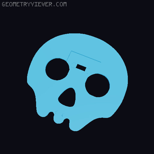 BoTC OnTheBlock Skull Marker with Vote Dial 3D model thumbnail