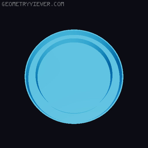 Drippy Bucket Lid with Handle 3D model thumbnail