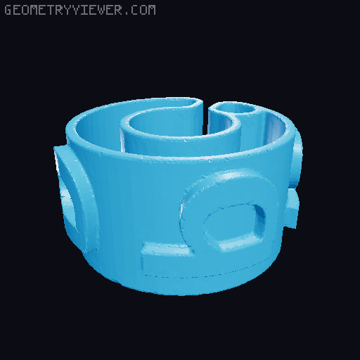 Characters For Cable Description 5mm/0.20″ Diameter 3D model thumbnail