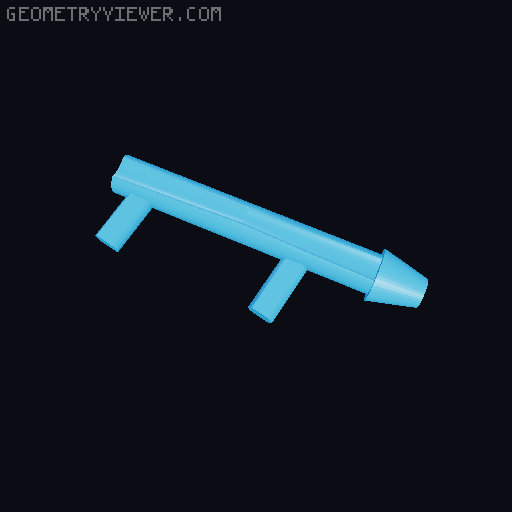 Heavy PLA soliger Flamethrower variation (MOD) 3D model thumbnail
