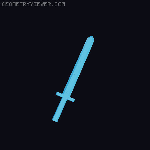 Mini 13: Melee Weapon Set - Basic Swords 1 3D model thumbnail