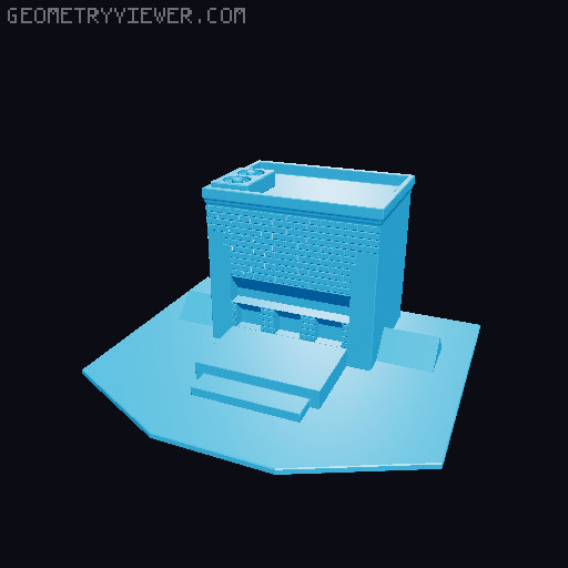Officers Building 3D model thumbnail