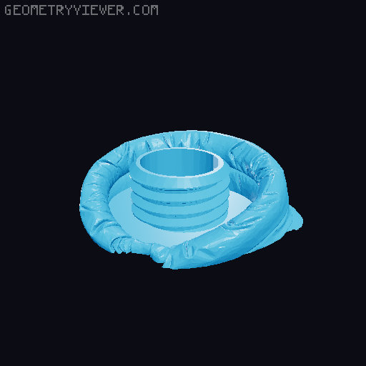 Puffer Jacket Soap Dispenser 3D model thumbnail