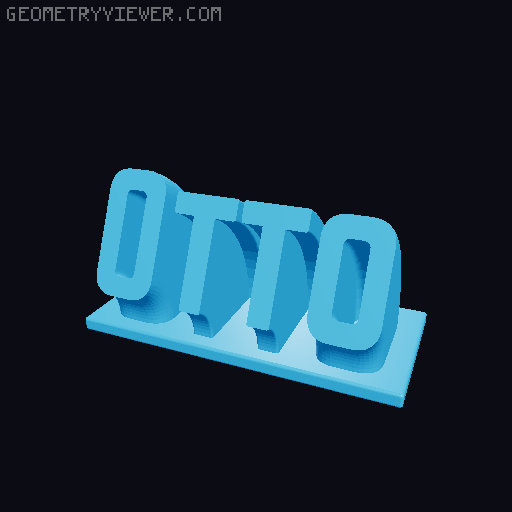 Sweeping Name Tag 3D model thumbnail