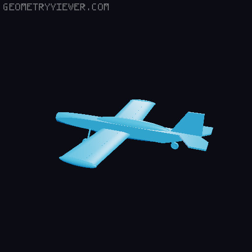 AT-GB172CC Stunt Plane Thing 3D model thumbnail