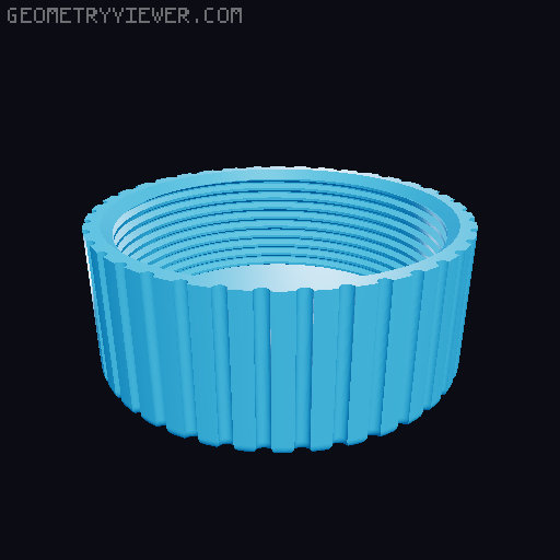 EPIC Two M27x1 Thread protector cap 3D model thumbnail