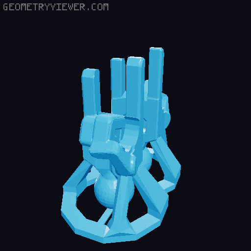 Lucky 13 Hands Compilation (with extra adhesion) 3D model thumbnail