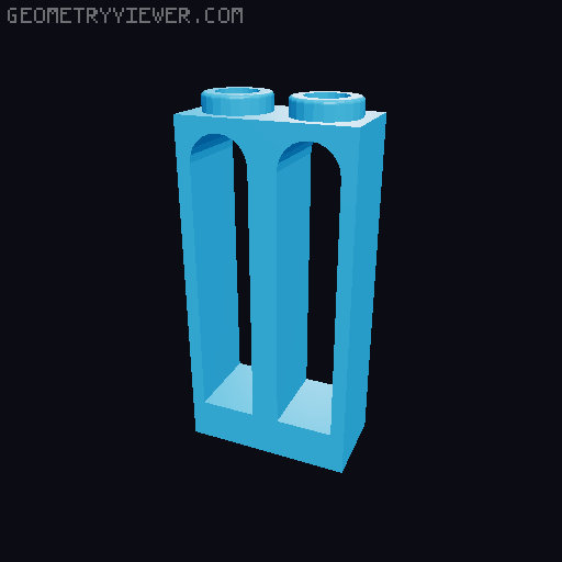 Piezas con Arcos Interiores 3D model thumbnail