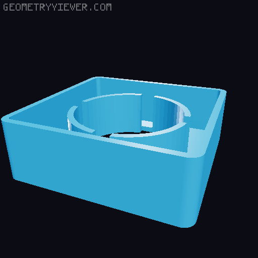 COB Key Light PCB Reuse Enclosure 3D model thumbnail
