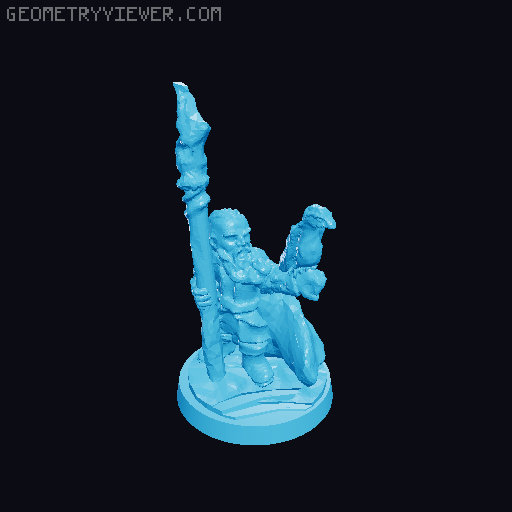 Radagast the Brown 10mm Scale 3D model thumbnail