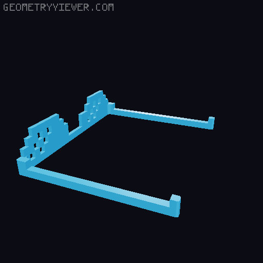 Thug Life meme glasses 3D model thumbnail