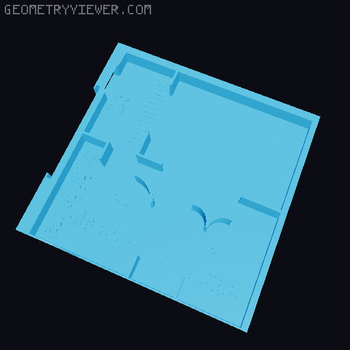 Gloomhaven Storage Insert 3D model thumbnail