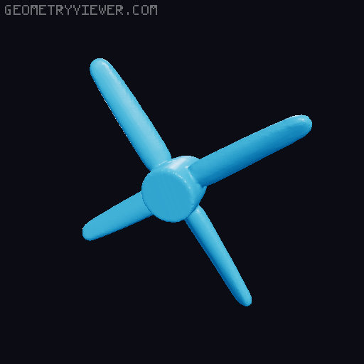 Tupolew Tu-95 - scale 1:700 3D model thumbnail