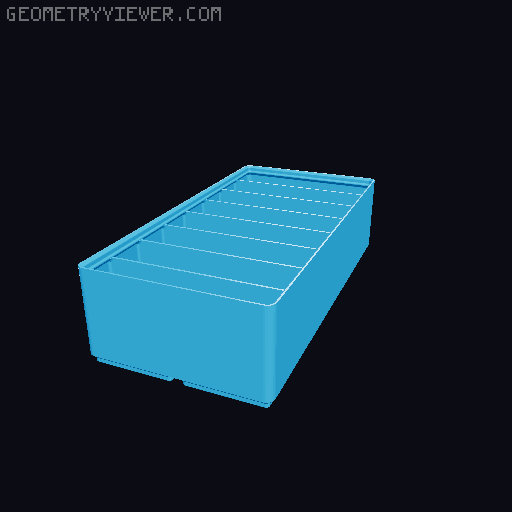 Gridfinity Ultra Light Bins - Divider Edition 3D model thumbnail