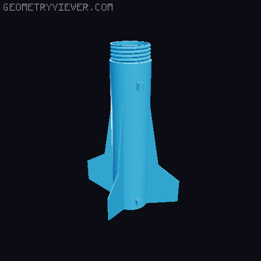 Cernícalo - Full 3D printed amateur rocket 3D model thumbnail