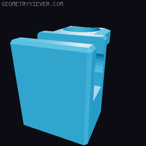 Mini 13 Keychain 3D model thumbnail