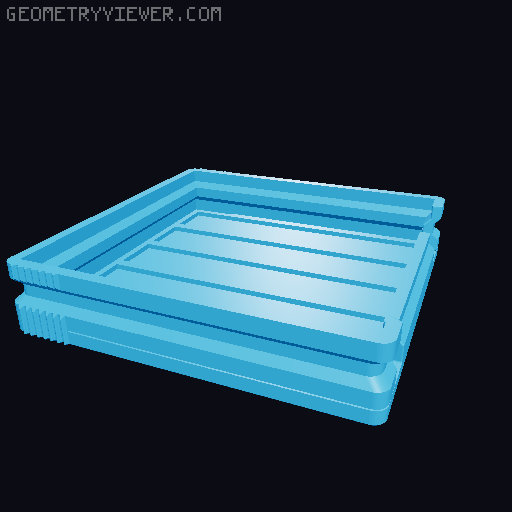 Prismatic Vase Mode Silica Gel Container. Super fast print 3D model thumbnail