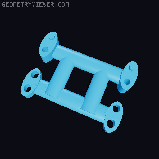 Axial scx10 shock mount  3D model thumbnail