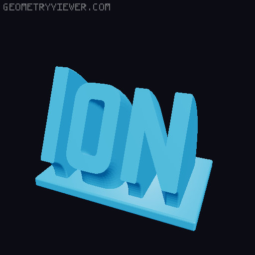 Sweeping Name Tag 3D model thumbnail