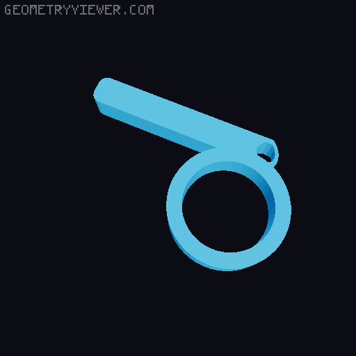 Whistle Ring 3D model thumbnail