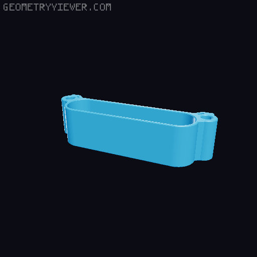 Hadley Rocker Frame Mount Storage 3D model thumbnail