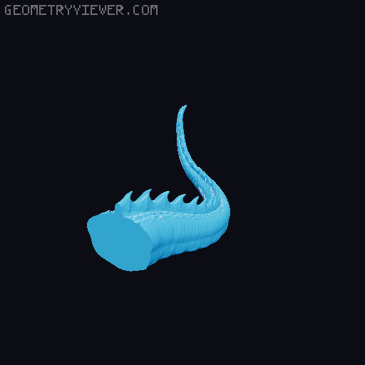 Cut Up Red Dragon 3D model thumbnail