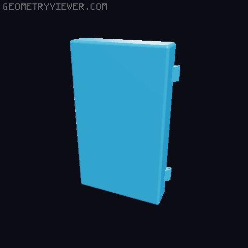 Box 120x70x35. Magnetic. 3D model thumbnail
