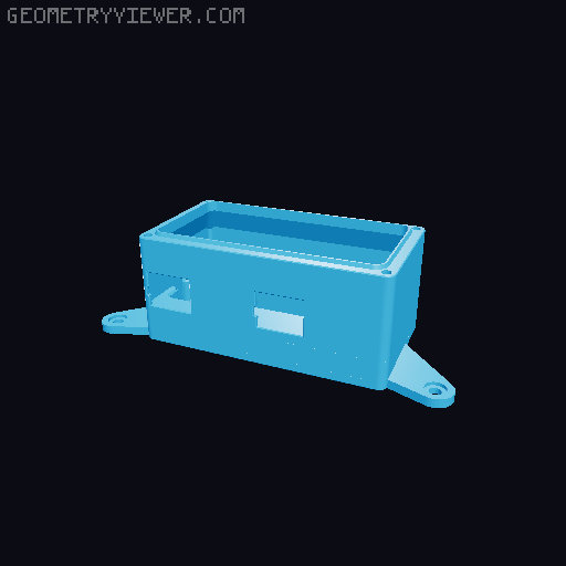 Creality K1 5015 BentoBox Mount 3D model thumbnail