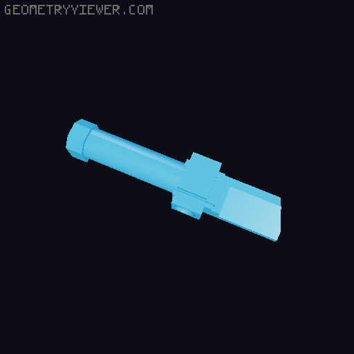 Lego Extending Sword (For Animation) 3D model thumbnail