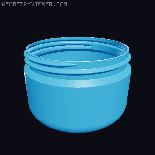 Simple Piggy Bank Containers 3D model thumbnail