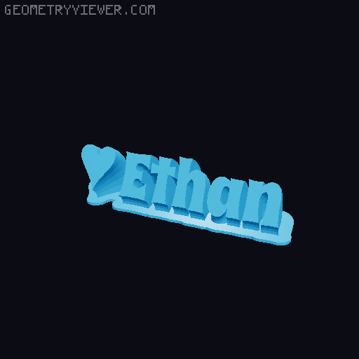 Valentine sculpture 3D model thumbnail