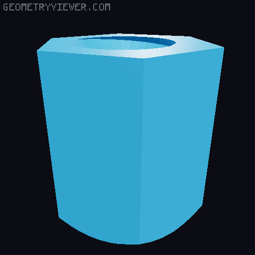 Toilet seat screw 8mm 3D model thumbnail