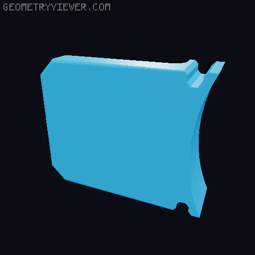 Thicker Desktop Bracket 3D model thumbnail