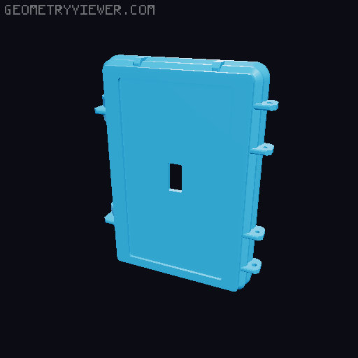 MESHTASTIC / MESHCORE WATERPROOF SOLAR BOX 3D model thumbnail