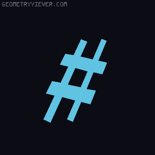 Music notes and symbols 3D model thumbnail