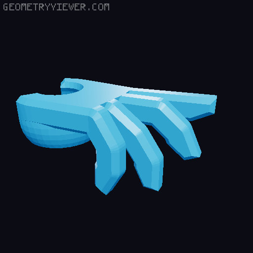 Mighty Morphin Dummy Rangers - Blue 3D model thumbnail
