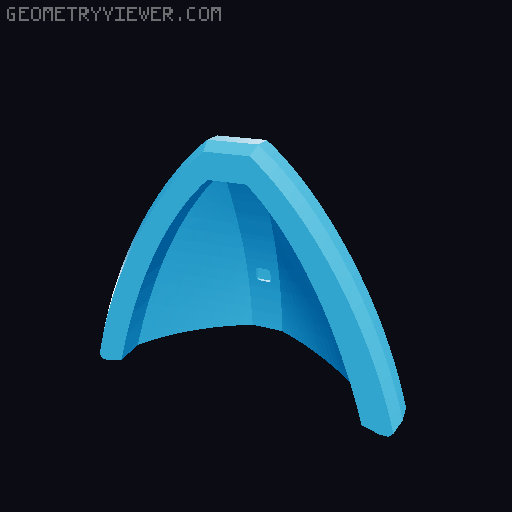Cyberpunk Techwear Cat Ear Hair Clips 3D model thumbnail