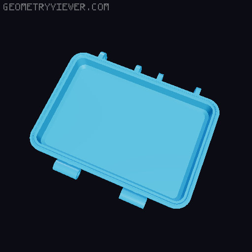 Uno Express Rugged Card Box 3D model thumbnail
