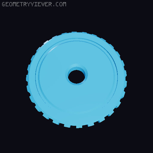 Fidget Clicking Wheel V2.5 3D model thumbnail