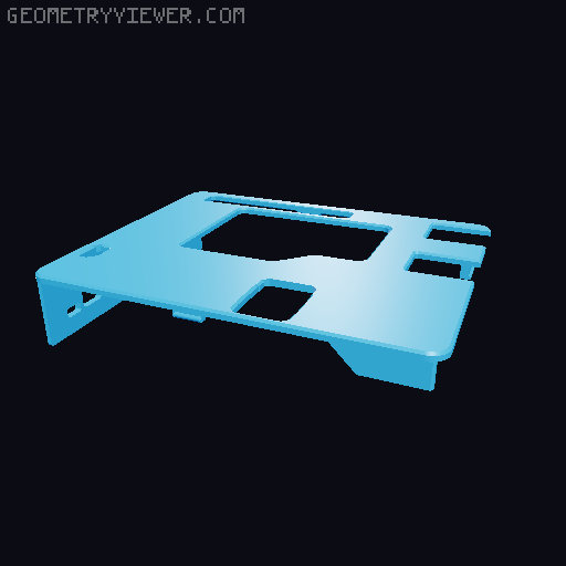 T3 Gemstone O1 Protective Case – AI Dev Board Enclosure 3D model thumbnail