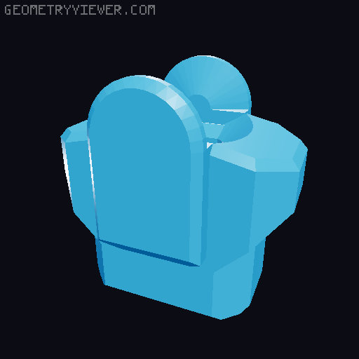 Mighty Morphin Dummy Rangers - Blue 3D model thumbnail