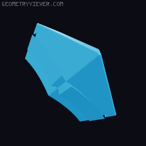 Behemoth——Twelve deep cuts form a deep cut Deltoidal Icositetrahedron. 3D model thumbnail