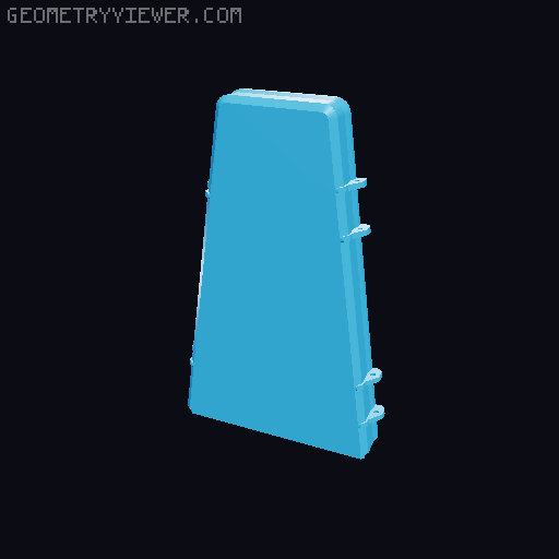 Small case to fit Modular Fiddle 4 String V4 3D model thumbnail
