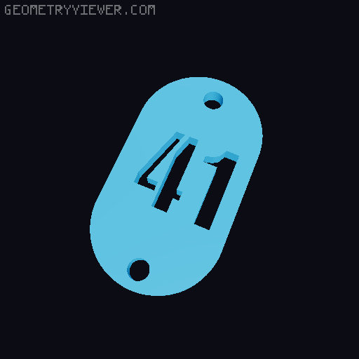 Porta chaves; Keychain 3D model thumbnail