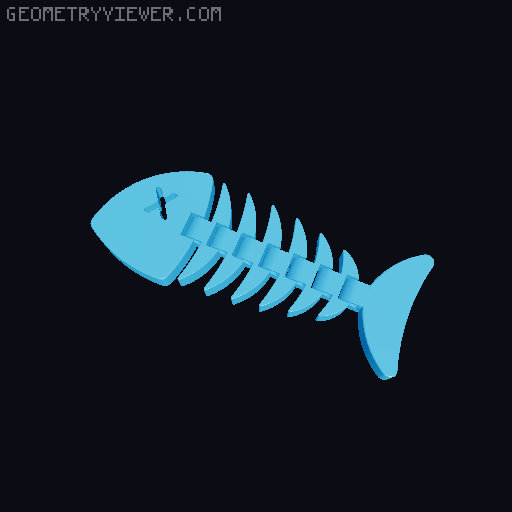 Flexi fish 3D model thumbnail