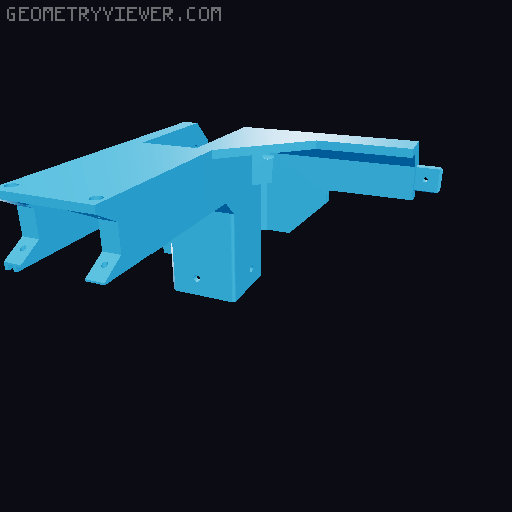 Ikea Lack V2 - +10mm-100mm Height Variants 3D model thumbnail