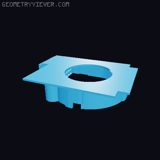 Wearable HEPA fan with strap 3D model thumbnail