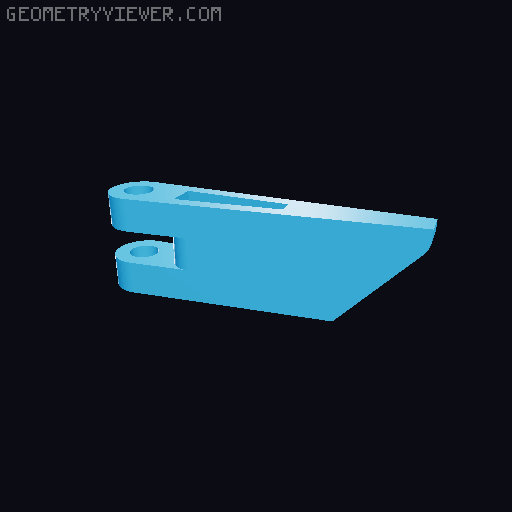 Lack Folding Door without rails using existing pocket door leg supports 3D model thumbnail