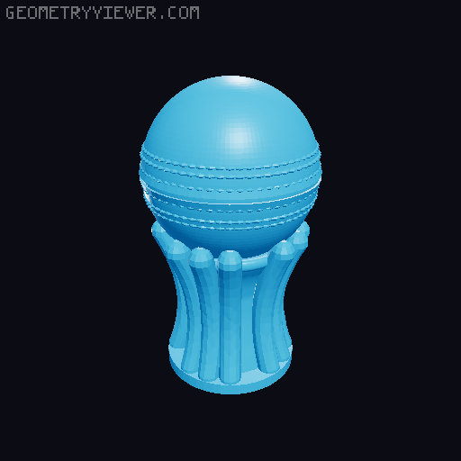 Sports Ball Mega Multi Pack Custom DJ Wormhole Knobs Set - Football Basketball Golf Tennis Baseball and More 3D model thumbnail